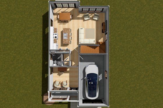 Floor Plan - Main Floor 1 for Cottage House Plan #513-2313 - 3 bed, 2.5 bath