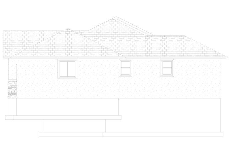 House Blueprint - Exterior - Other Elevation 1 for Traditional House Plan #1060-56 - 3 bed, 2 bath