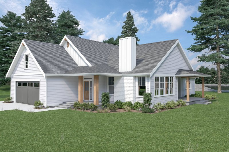 Architectural House Design - Exterior - Other Elevation 1 for Farmhouse House Plan #1070-103 - 3 bed, 2 bath
