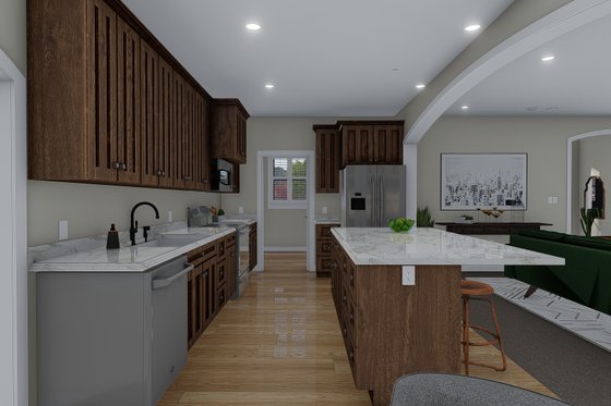 Interior - Kitchen 1 for Traditional House Plan #1060-59 - 3 bed, 2 bath