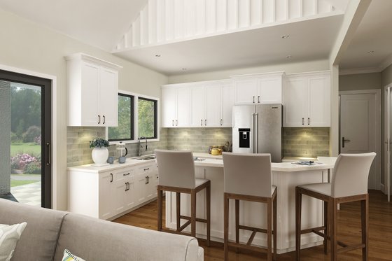 Interior - Kitchen for Contemporary House Plan #45-621 - 3 bed, 2 bath