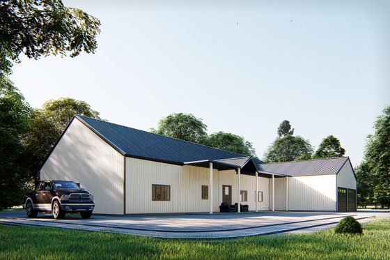 Exterior - Other Elevation for Barndominium House Plan #1107-18 - 4 bed, 4.5 bath