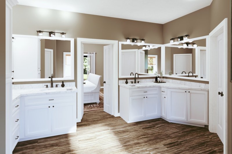 Dream House Plan - Interior - Master Bathroom for Farmhouse House Plan #44-287 - 3 bed, 2 bath