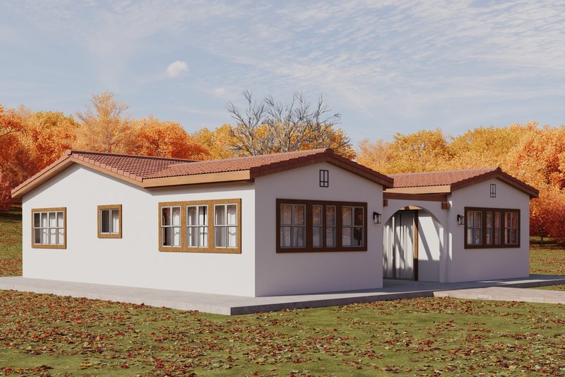 Home Plan - Exterior - Other Elevation 1 for Mediterranean House Plan #1106-33 - 3 bed, 2 bath