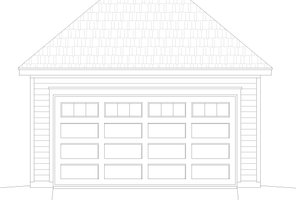 Exterior - Front Elevation 3 for Country House Plan #932-233, 0 bath