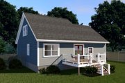 Traditional Style House Plan - 3 Beds 2 Baths 1223 Sq/Ft Plan #79-148 Exterior 