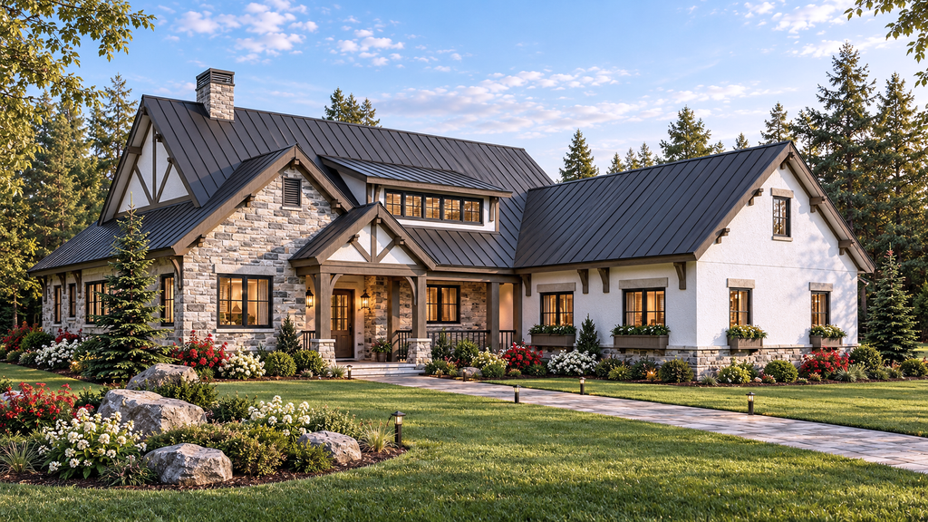 Exterior - Front Elevation 2 for Farmhouse House Plan #928-355 - 4 bed, 3 bath