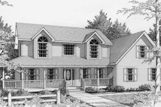 Exterior - Front Elevation for Traditional House Plan #112-121 - 3 bed, 2.5 bath