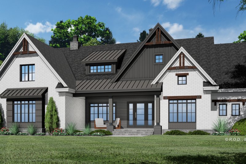 Dream House Plan - Exterior - Front Elevation 6 for Farmhouse House Plan #51-1221 - 4 bed, 3 bath