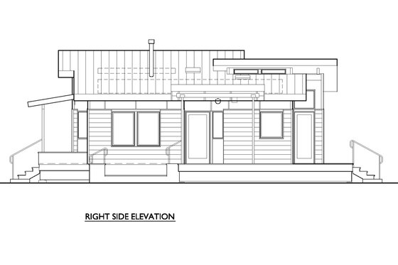 800 square foot 2 bedroom modern cabin house plan
