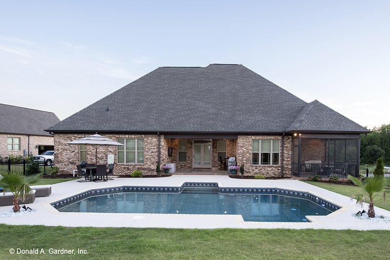 House Design - Exterior - Rear Elevation for Traditional House Plan #929-924 - 3 bed, 2 bath