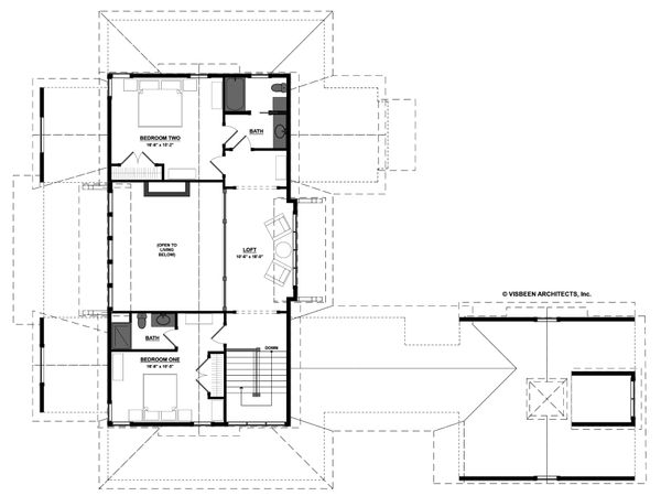 House Plan Design - Farmhouse Floor Plan - Upper Floor Plan #928-14