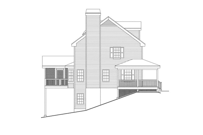 Home Plan - Exterior - Other Elevation for Southern House Plan #57-720 - 4 bed, 2.5 bath