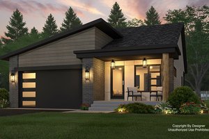 Architectural House Design - Modern Exterior - Front Elevation Plan #51-1331