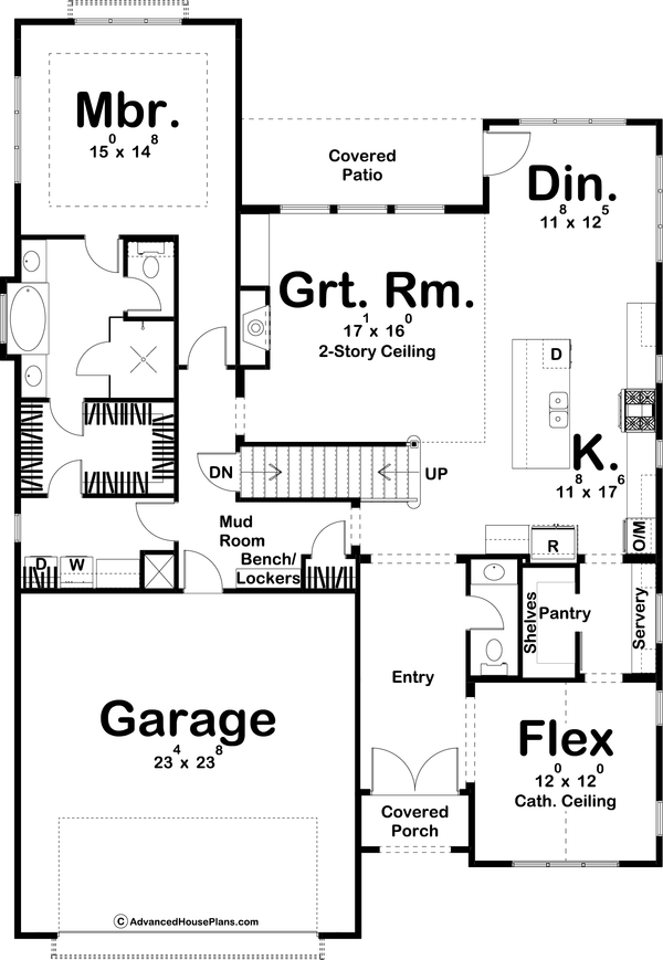 House Plan Design - Modern Floor Plan - Main Floor Plan #455-284