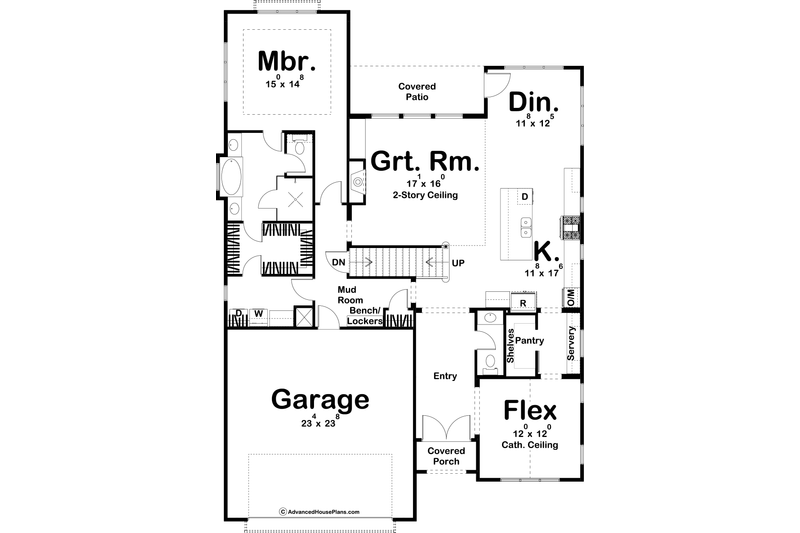 Architectural House Design - Floor Plan - Main Floor for Modern House Plan #455-284 - 4 bed, 3.5 bath