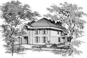Colonial Exterior - Front Elevation Plan #329-202