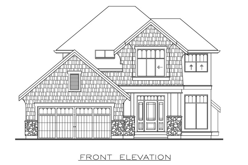 Home Plan - Exterior - Front Elevation 3 for Farmhouse House Plan #1100-170 - 3 bed, 2.5 bath