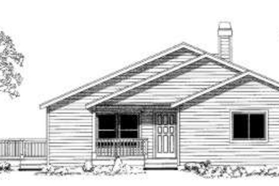 Exterior - Front Elevation for Traditional House Plan #303-349 - 4 bed, 2.5 bath