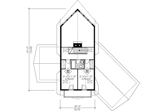 Floor Plan - Upper Floor House Plan #25-2289 - 3 bed, 3 bath