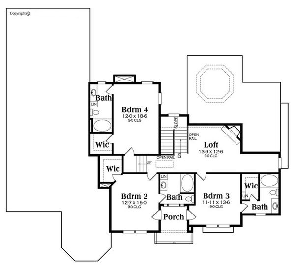 European Style House Plan - 4 Beds 5 Baths 3894 Sq/Ft Plan #419-309 ...