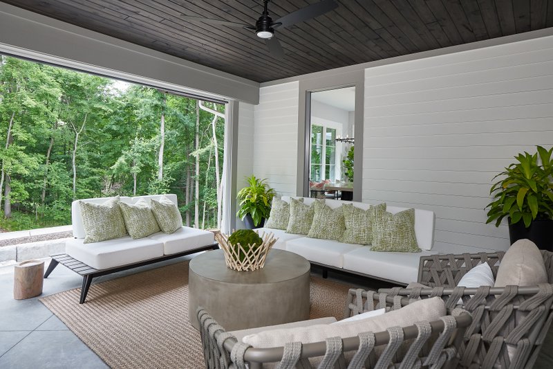 Architectural House Design - Exterior - Covered Porch for Modern House Plan #928-395 - 4 bed, 4.5 bath