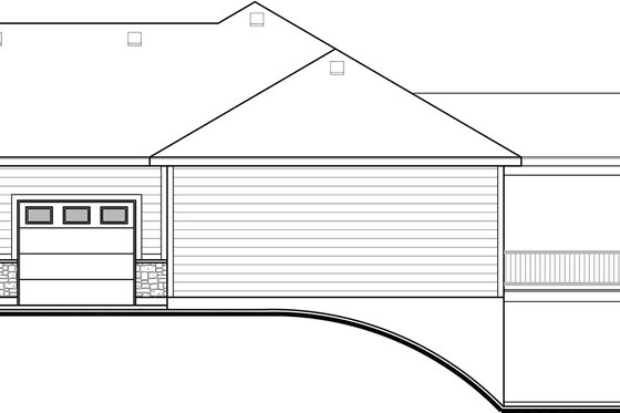 Exterior - Other Elevation 1 for Farmhouse House Plan #1073-17 - 3 bed, 2.5 bath