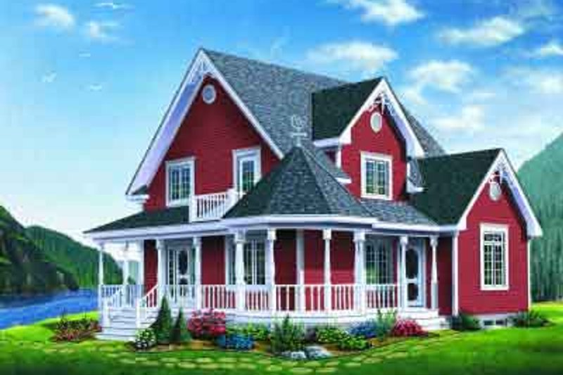 Architectural House Design - Traditional Exterior - Front Elevation Plan #23-612