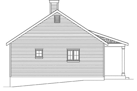 Exterior - Other Elevation 1 for Cottage House Plan #22-591 - 1 bed, 1 bath
