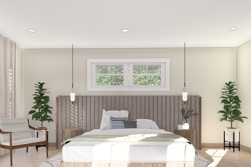 House Blueprint - Interior - Master Bedroom for Ranch House Plan #1060-376 - 3 bed, 2.5 bath