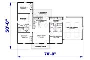Farmhouse Style House Plan - 4 Beds 2 Baths 1623 Sq/Ft Plan #44-280 