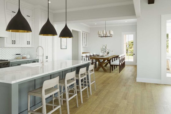 Interior - Dining Room for Tudor House Plan #1079-6 - 4 bed, 3.5 bath