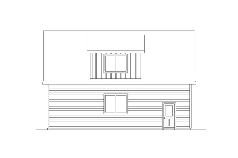 Home Plan - Exterior - Other Elevation 1 for Craftsman House Plan #124-1478, 1 bath