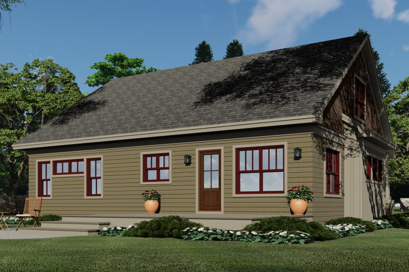 Home Plan - Exterior - Rear Elevation for Traditional House Plan #51-1202 - 3 bed, 2.5 bath