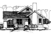 Cottage Style House Plan - 3 Beds 2 Baths 1145 Sq/Ft Plan #43-104 