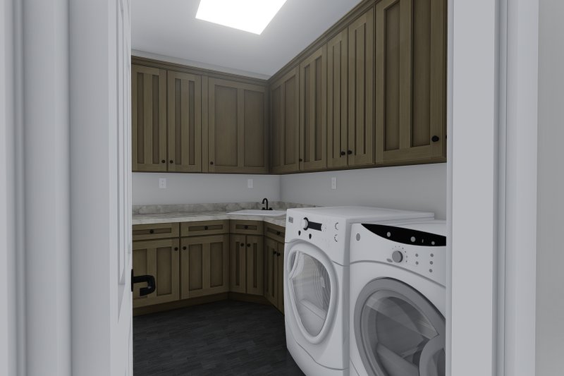 Home Plan - Interior - Laundry for Mediterranean House Plan #1060-29 - 5 bed, 3.5 bath