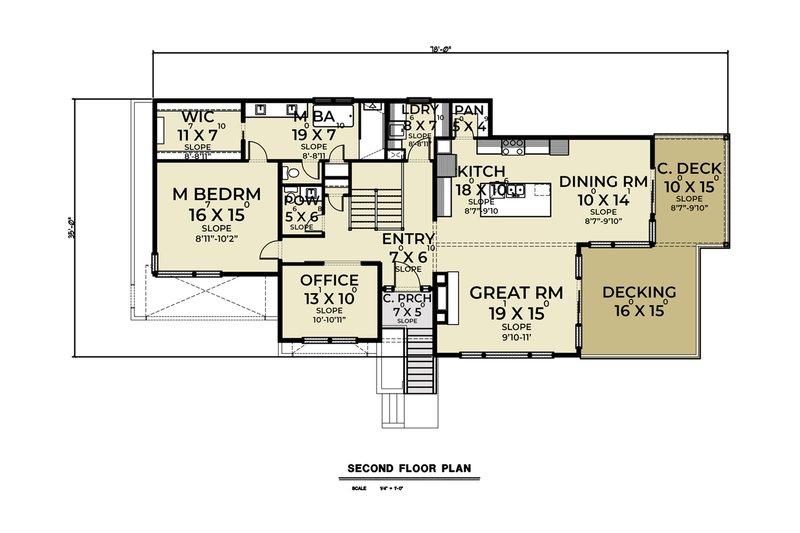 Dream House Plan - Floor Plan - Upper Floor for Contemporary House Plan #1070-136 - 3 bed, 2.5 bath