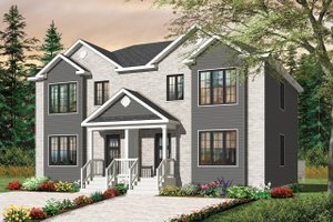Exterior - Front Elevation 3 for Traditional House Plan #23-2411 - 6 bed, 2 bath