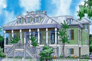 Country Exterior - Front Elevation Plan #930-89