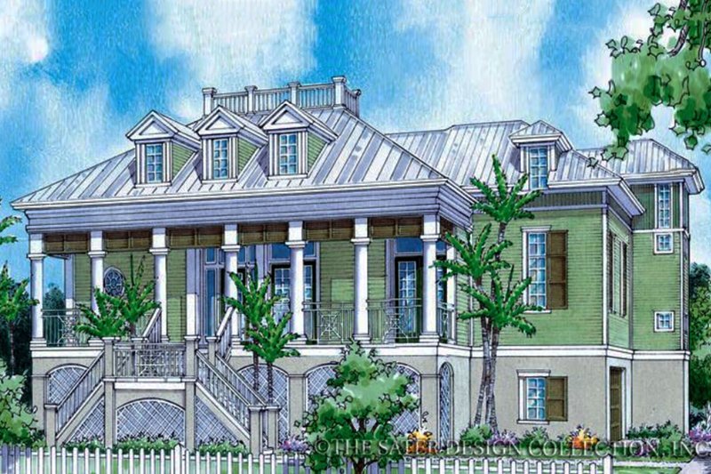 Architectural House Design - Country Exterior - Front Elevation Plan #930-89