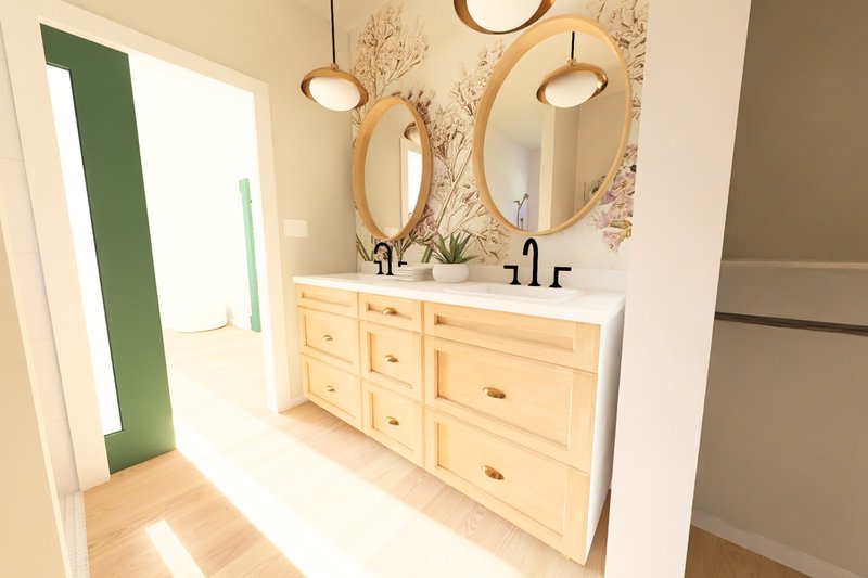 House Plan Design - Interior - Master Bathroom for Cottage House Plan #126-222 - 1 bed, 1 bath