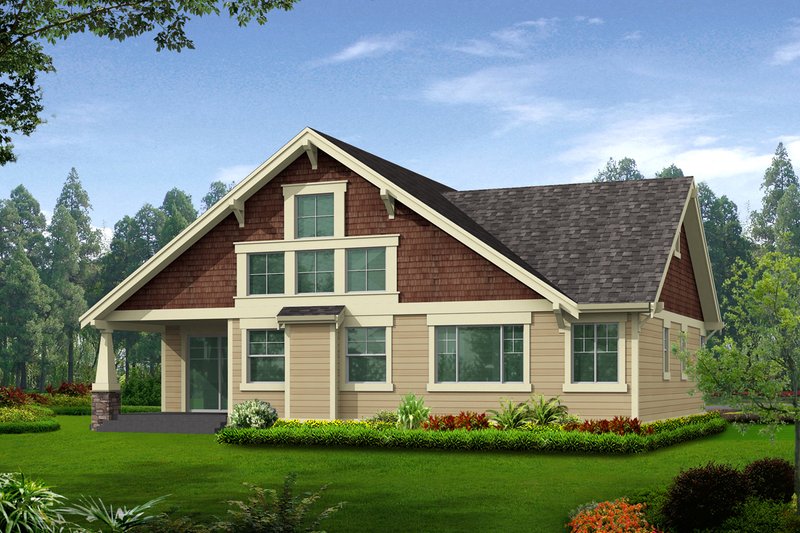 Craftsman Style House Plan - 3 Beds 2 Baths 1762 Sq/Ft Plan #132-198 ...