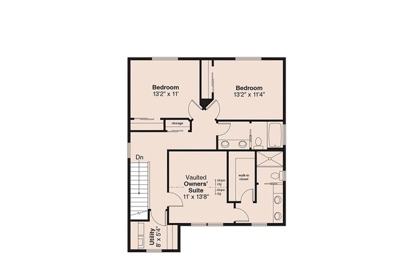 Dream House Plan - Traditional Floor Plan - Upper Floor Plan #124-1097