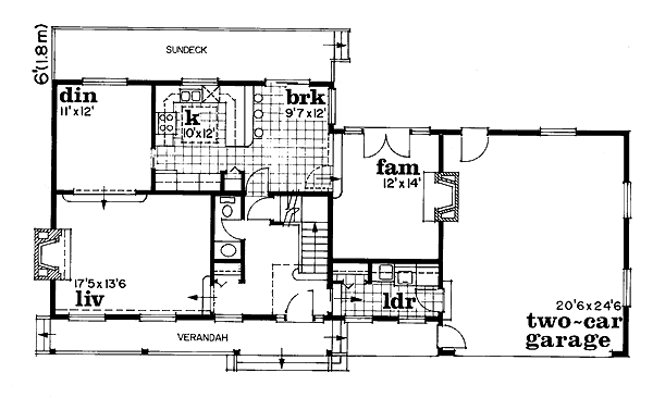 Traditional Floor Plan - Main Floor Plan #47-134