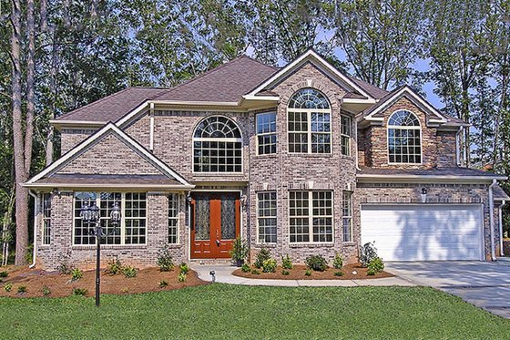 Exterior - Front Elevation for Traditional House Plan #456-26 - 4 bed, 3.5 bath