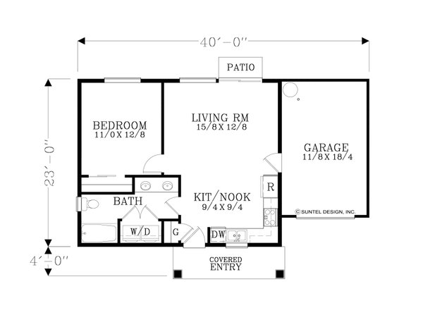 Contemporary Floor Plan - Main Floor Plan #53-666