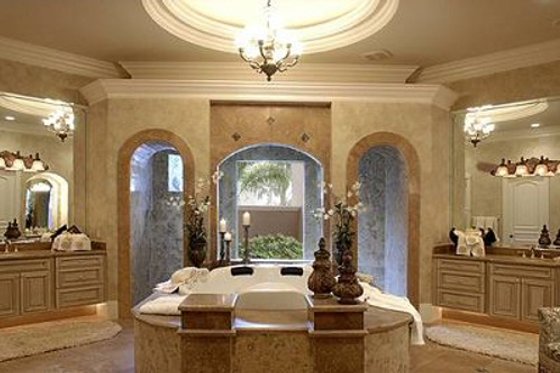 Interior - Master Bathroom for Mediterranean House Plan #27-216 - 5 bed, 5.5 bath