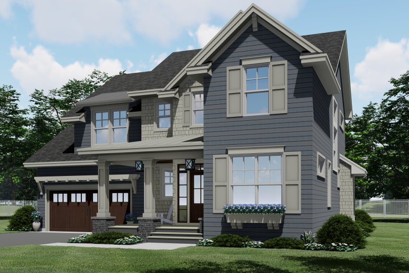 Dream House Plan - Exterior - Front Elevation 5 for Traditional House Plan #51-1198 - 4 bed, 3.5 bath
