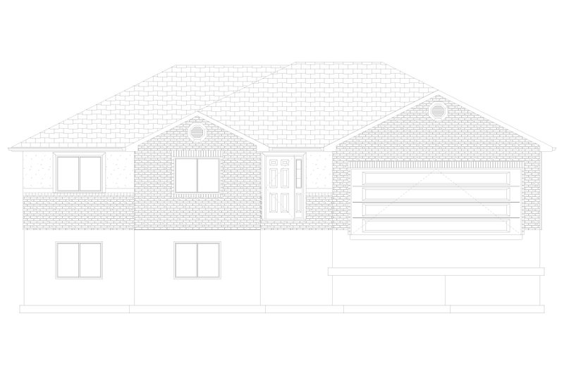 Architectural House Design - Exterior - Front Elevation 5 for Traditional House Plan #1060-429 - 3 bed, 2 bath