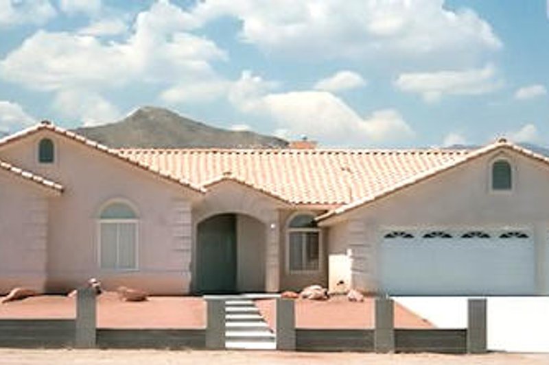 House Plan Design - Mediterranean Exterior - Front Elevation Plan #1-659